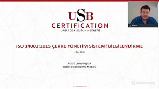 Webinar | ISO 14001:2015 Çevre Yönetim Sistemi Bilgilendirme