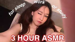 3 HOUR ASMR 😴☁️ FAST TAPPING (+ scratching) for sleep, work or study 💤📚 (no talking)