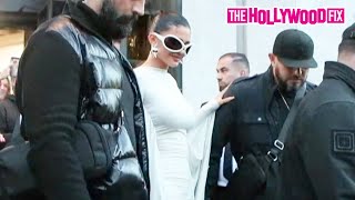 Kylie Jenner Rocks Bug-Eye Shades & A White Dress While Leaving Acne Studios In Paris, France