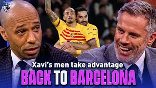 Thierry Henry, Micah & Carragher REACT as Barcelona take advantage | UCL Today | CBS Sports
