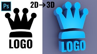 How to Convert 2D to 3D Logo in Photoshop