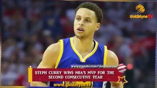 STEPH CURRY WINS NBA’S MVP FOR THE  SECOND CONSECUTIVE YEAR