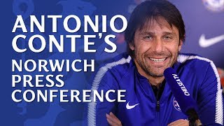 Conte talks transfers and provides Ross Barkley update | Chelsea v Norwich City