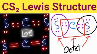 CS2 Lewis Structure|| Lewis Dot Structure for CS2 ||Carbon Disulfide Lewis Structure
