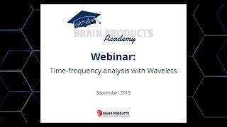 BP Academy Webinar Recording: Time-frequency analysis with Wavelets