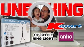 Anko 18' inch selfie ring light unboxing    V83