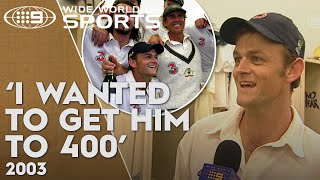 Adam Gilchrist the unsung hero behind Hayden's world record: On This Day 2003 | Wide World of Sports