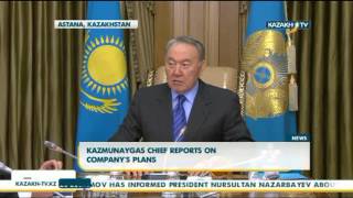 KazMunaiGas chief reports on company's plans - Kazakh TV