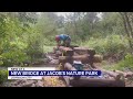 Volunteers near completion on new Jacob's Park bridge