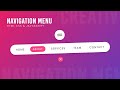 animated menu toggle using html scc and javascript