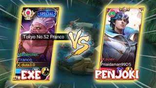 Franco EXE | solo rank ketemu Penjoki!! - MLBB