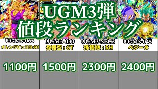 「ドラゴンボールヒーローズ」UGM3弾値段ランキング