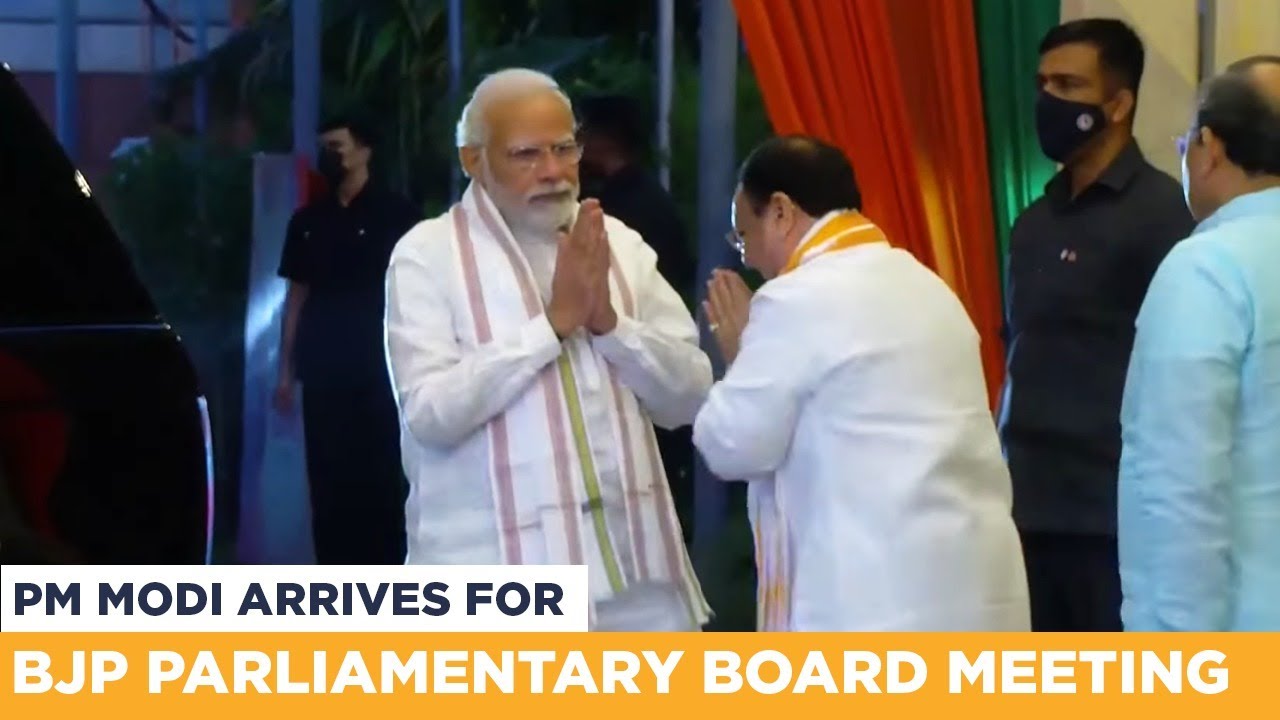 PM Modi Arrives For BJP Parliamentary Board Meeting - YouTube