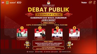 DEBAT PUBLIK CALON GUBERNUR DAN WAKIL GUBERNUR TAHUN 2024