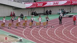 男子100m決勝　U20日本選手権R01