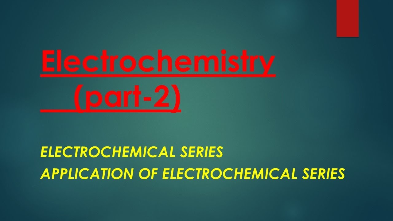 Learn Electrochemical Series With Simplest Trick Ever ...