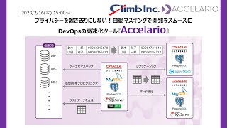 プライバシーを置き去りにしない！自動マスキングで開発をスムーズに DevOpsの高速化ツール『Accelario』