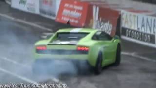 Motorshow di Bologna 2009 - Lamborghini drifting - Cola - Balboni - Fasanetto