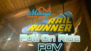 Rail Runner Mountain Coaster Night On Ride POV Anakeesta Gatlinburg, TN in 4K
