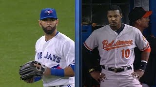 BAL@TOR: Bautista, Jones have words with each other