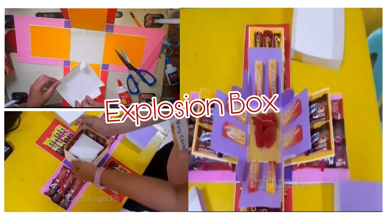 Explosion Box Tutorial Valentines Gift Youtube