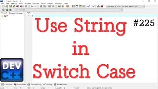 Use String in Switch Case statement in C