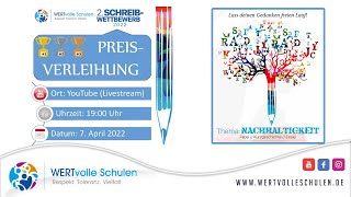 Preisverleihung 2. Schreibwettbewerb 2022: Nachhaltigkeit | WERTvolle Schulen