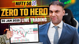 Live Nifty 50 Zero to Hero Option Trading | 30 Jan 25 | Zero to Hero Stock Market - Sujit Singh |