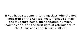 MyDelta Faculty Census Roster