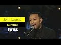 John Legend - Surefire ( Official Lyrics 2017 )