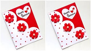 Easy Birthday card 2023 / Handmade Birthday card making / DIY Birthday greeting card idea