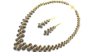 Necklace CORNER/Beaded necklace/DIY/Колье уголок/Колье из бисера своими руками /Комплект ИМПЕРАТРИЦА