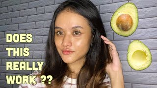 I use avocado mask for 3 days on my acne prone skin (PURE FRUIT!)⎮English⎮59