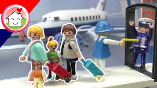 Playmobil filmpje Nederlands Kofferdieven in de luchthaven - Familie Huizer