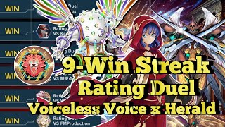 Rating Duel !! Voiceless Voice x Herald of Perfection | Yu-Gi-Oh Master Duel