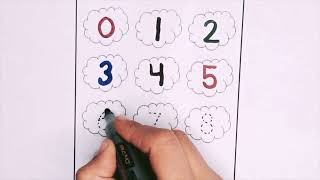 0 to 10 counting learning| how to write counting in numbers and words|learn to remember 123 counting