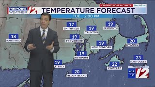 WPRI 12 Weather Forecast 1/20/25  Frigid Temperatures Next Few Days