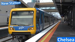 Trains at the new Chelsea Station - Metro Trains Melbourne