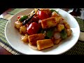 ผัดเปรี้ยวหวานเต้าหู้ปลา sweet and sour fish tofu