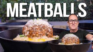 THE JUICIEST / MOST EPIC / BEST ITALIAN MEATBALLS I'VE EVER MADE! | SAM THE COOKING GUY