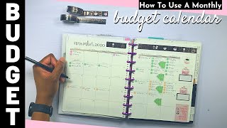 How to Use a Monthly Budget Calendar | How To Budget | Budget Setup | Digital Cash Envelopes | Tips