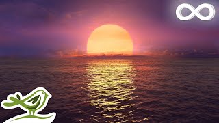Purple Sunset: Ocean Sounds & Relaxing Sleep Music
