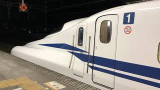 N700S J4編成、徳山駅を発車