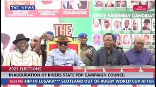 Inauguration of Rivers State PDP Campaign Council | TVC News Live