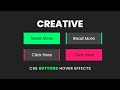 Creative CSS Button Hover Effects | CSS Button Animation On Hover