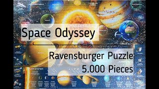 Doing the Ravensburger 5000 Pieces Jigsaw Puzzle "Space Odyssey" (A Time Lapse)