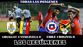 URUGUAY 3 VENEZUELA 0, CHILE 1 BOLIVIA 0, TODAS LAS IMÁGENES SUDAMERICANO SUB 20