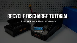 Recycle Discharge setting guide for M8D