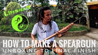 HOW I MAKE MY SPEARGUNS || FROM UNBOXING TO FINISH || SPEARFISHING PHILIPPINES