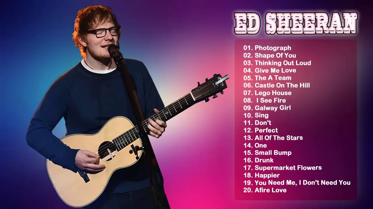 Ed Sheeran Greatest Hits Full Playlist 2017 Ed Sheeran Top 20 Best ...